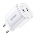 UGREEN Ładowarka sieciowa UGREEN Nexode 45W, 2x USB-C, PD3.0, QC4.0, GaN (biały)