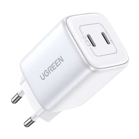 UGREEN Ładowarka sieciowa UGREEN Nexode 45W, 2x USB-C, PD3.0, QC4.0, GaN (biały)