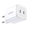 UGREEN Ładowarka sieciowa UGREEN Nexode 45W, 2x USB-C, PD3.0, QC4.0, GaN (biały)