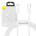 Baseus Kabel USB-C do Lightning Baseus Superior Series, 20W, PD, 1.5m (biały)