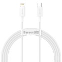 Baseus Kabel USB-C do Lightning Baseus Superior Series, 20W, PD, 1.5m (biały)