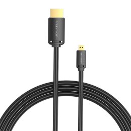 Vention Kabel HDMI-D męski do HDMI-A męski 4K HD 1.5m Vention AGIBG (czarny)