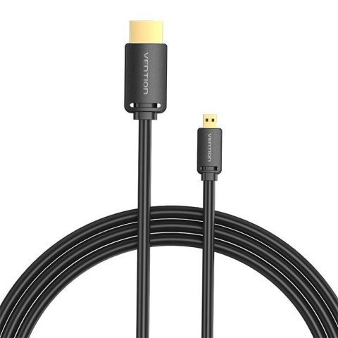 Vention Kabel HDMI-D męski do HDMI-A męski 4K HD 1m Vention AGIBF (czarny)