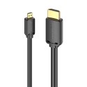 Vention Kabel HDMI-D męski do HDMI-A męski 4K HD 1m Vention AGIBF (czarny)