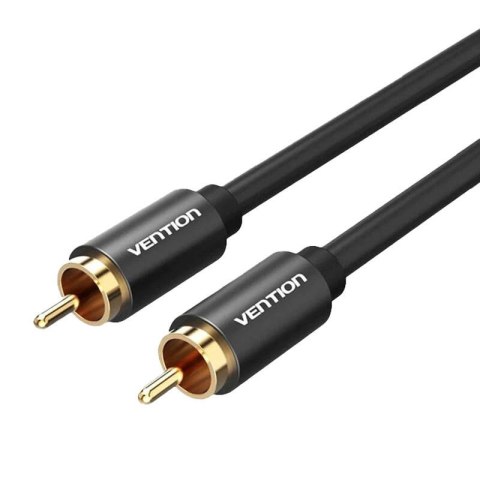 Vention Kabel audio RCA 1m Vention VAB-R09-B100 metalowy czarny