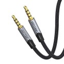 Vention Kabel audio TRRS 3,5mm męski do męskiego kabla Aux 1m Vention BAQHF Szary