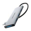 Vention Hub USB-C do HDMI, 3x USB 3.0, SD, TF, PD Vention TOPHB 0,15m Szary