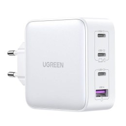 UGREEN Ładowarka sieciowa UGREEN 15337 Nexode, 3xUSB-C, USB-A 3.0, PD3.0, QC4.0, GaN, 100W (biała)