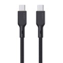 Aukey Kabel Aukey CB-KCC101 USB-C do USB-C 1m (czarny)