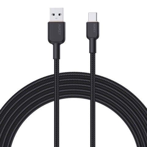 Aukey Kabel Aukey CB-NAC1 USB-A do USB-C 1m (czarny)