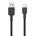 Aukey Kabel Aukey CB-NAC1 USB-A do USB-C 1m (czarny)