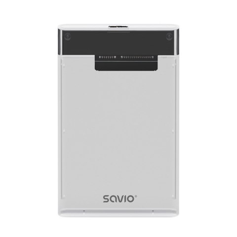 SAVIO ZEWNĘTRZNA OBUDOWA NA DYSK HDD/SDD 2,5", USB 3.0, TRANSPARENTNA, AK-66