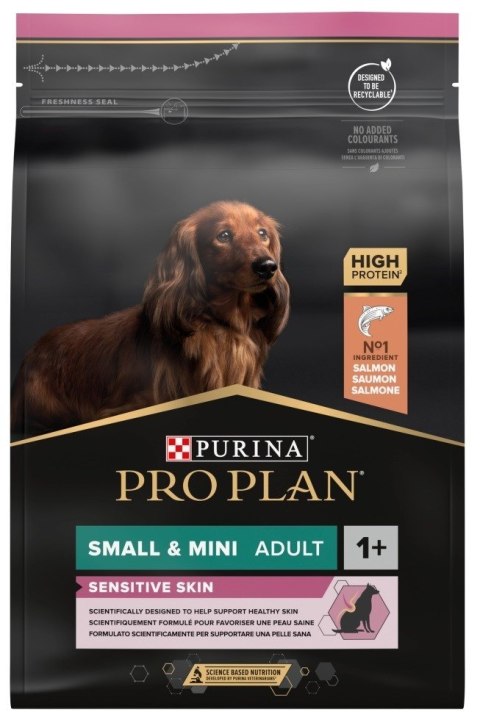 Purina Pro Plan SMALL & MINI ADULT Sensitive Skin OPTI DERMA Łosoś 3kg