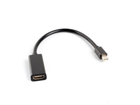 Adapter Lanberg AD-0005-BK (Mini DisplayPort M - HDMI F; 0,20m; kolor czarny)