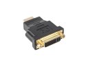 Adapter Lanberg AD-0014-BK (HDMI M - DVI-I F; kolor czarny)