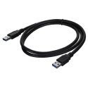 LANBERG KABEL USB-A 3.0 M/M 1M CZARNY CA-USBA-30CU-0010-BK