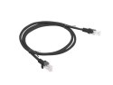 Patchcord UTP Lanberg PCU5-10CC-0100-BK (RJ45 - RJ45 ; 1m; UTP; kat. 5e; kolor czarny)